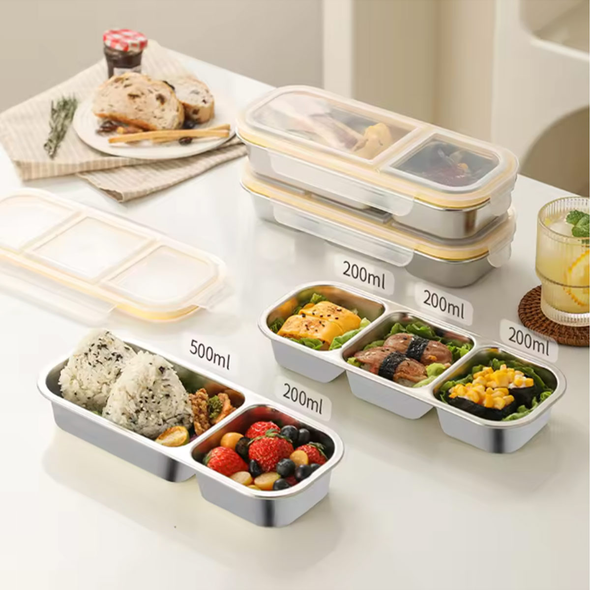 Food Snacks For Weight Loss - Boîte à bento légère à 3