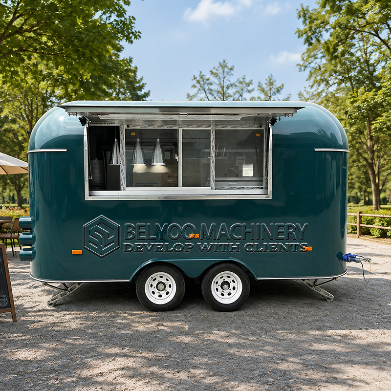 Snacks Food In Us - Remorque alimentaire commerciale Belyoo, cuisine mobile