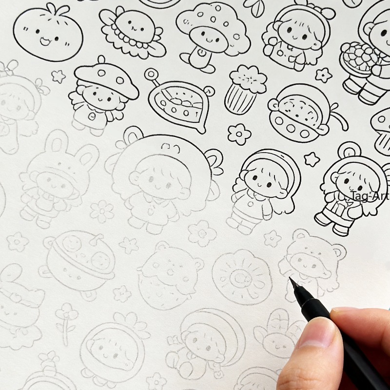 Food And Snacks Coloring Book - Livre d'images pour soulager l'anxiété, album