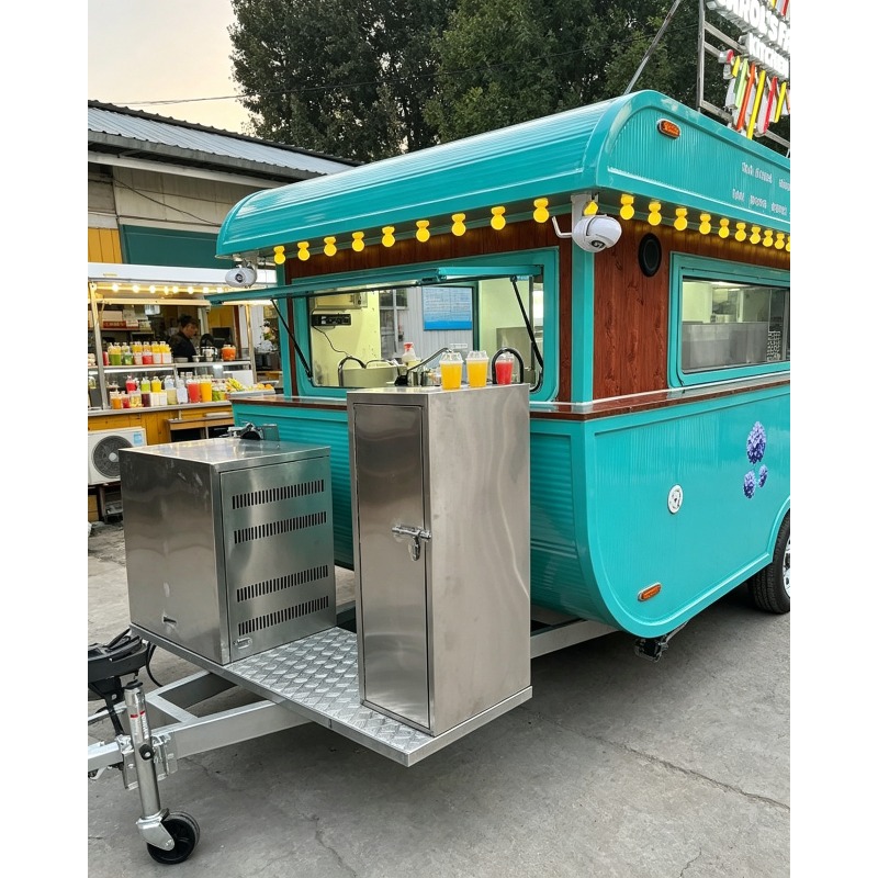 Street Food Snacks - Chariot de Restauration Mobile Multifonctionnel pour