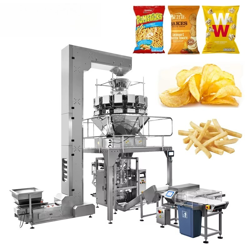Snacks Food In Us - Machine d'emballage verticale avec peseuse à