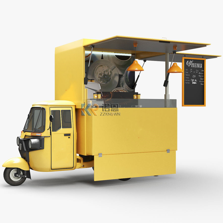 Street Food Snacks - Tricycle électrique de rue, remorque alimentaire,