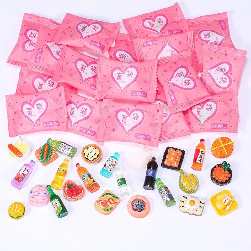 Food Snacks For Party - Sachets de style aléatoire, jouets miniatures