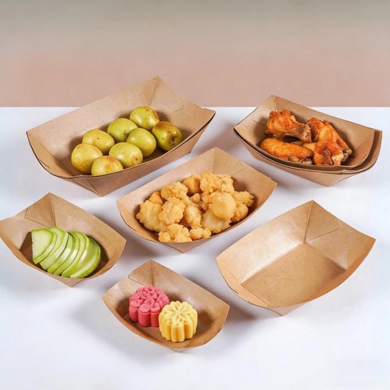 Barquettes jetables en papier  - Food Snacks For Camping avis et prix