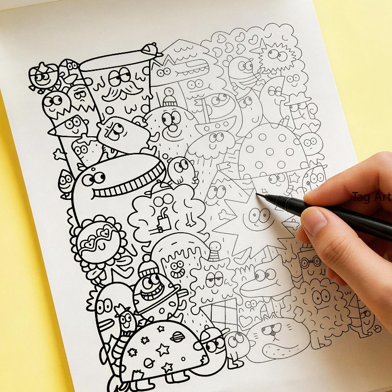 Livre d'images pour soulager l - Food And Snacks Coloring Book avis et prix