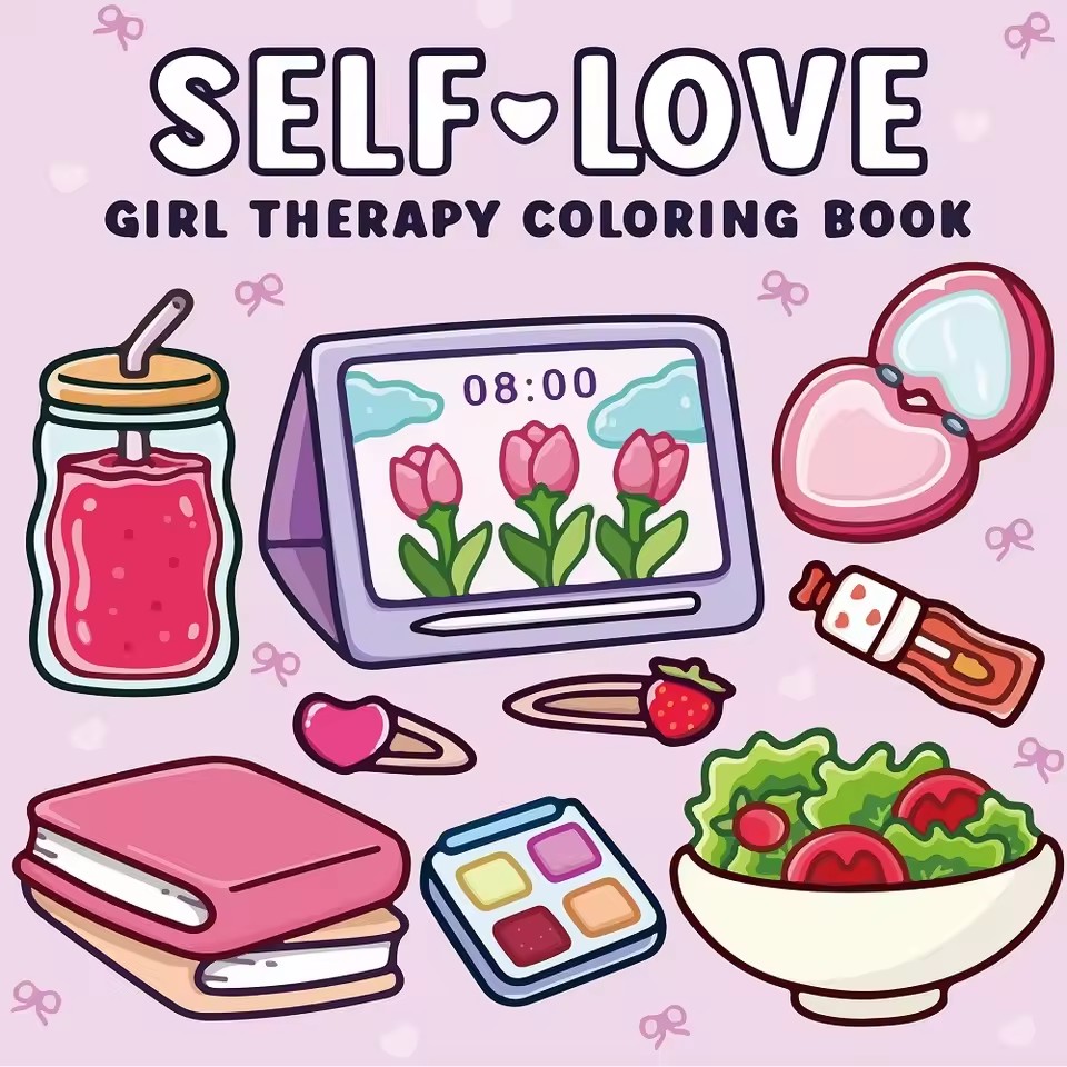 Livre de coloriage Self Love p - Food And Snacks Coloring Book avis et prix