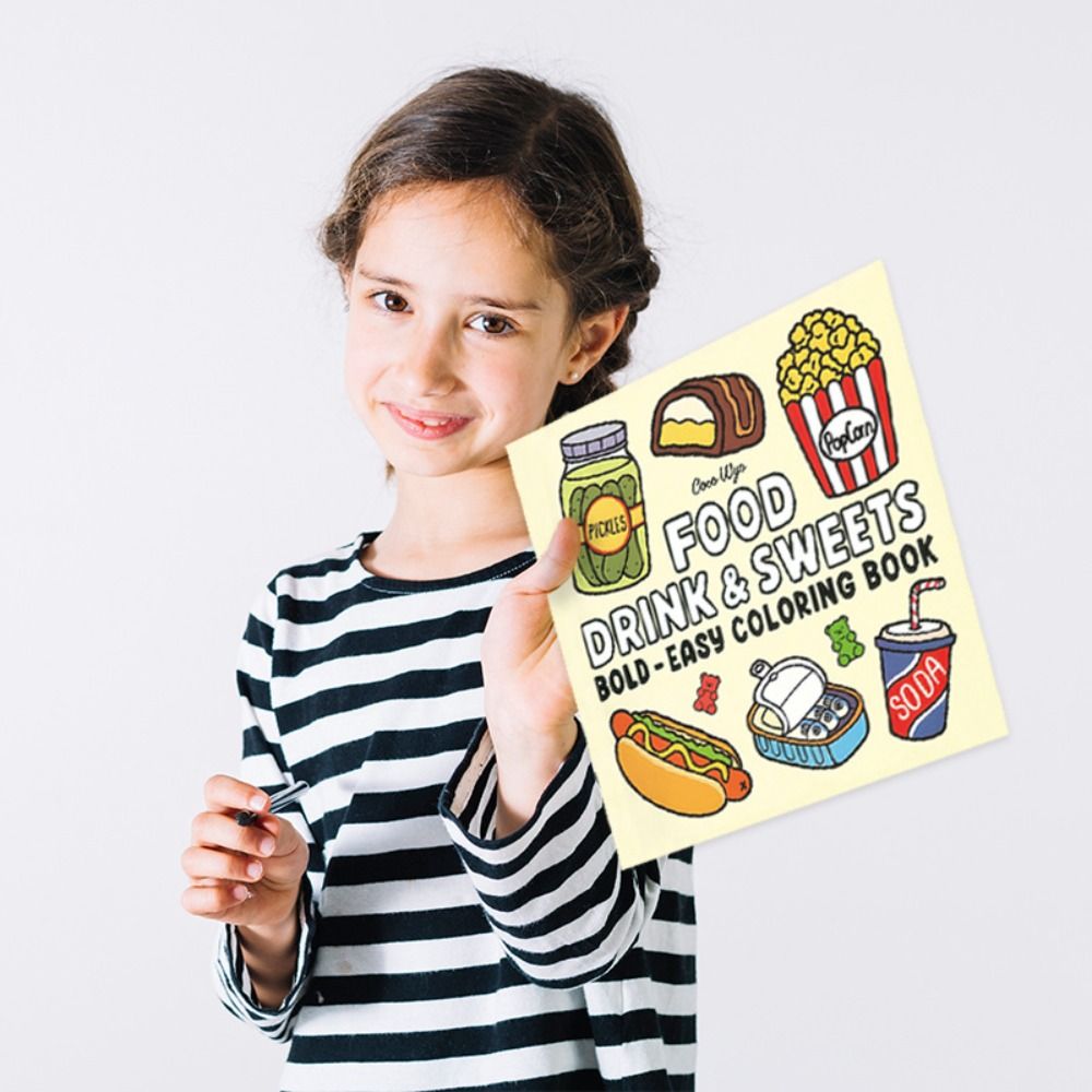 Livre de coloriage apaisant po - Food And Snacks Coloring Book avis et prix