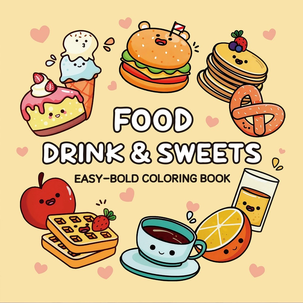 Livre de coloriage pour adulte - Food And Snacks Coloring Book avis et prix