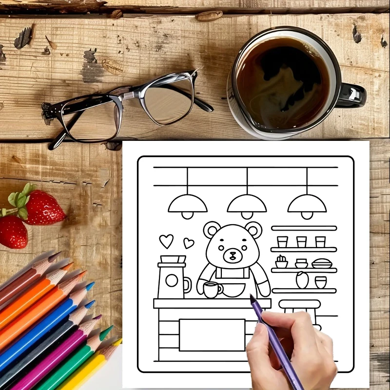 Livre de coloriage pour les am - Food And Snacks Coloring Book avis et prix