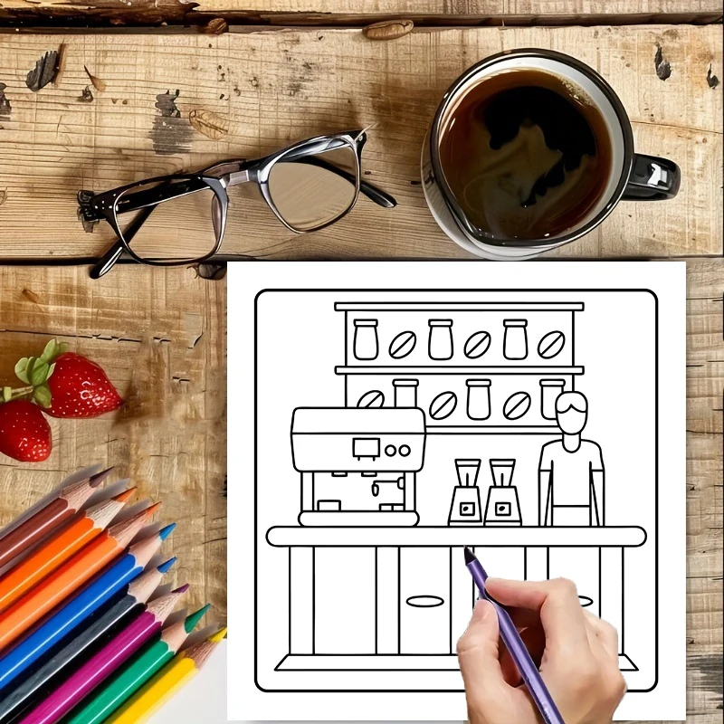 Livre de coloriage pour les am - Food And Snacks Coloring Book avis et prix