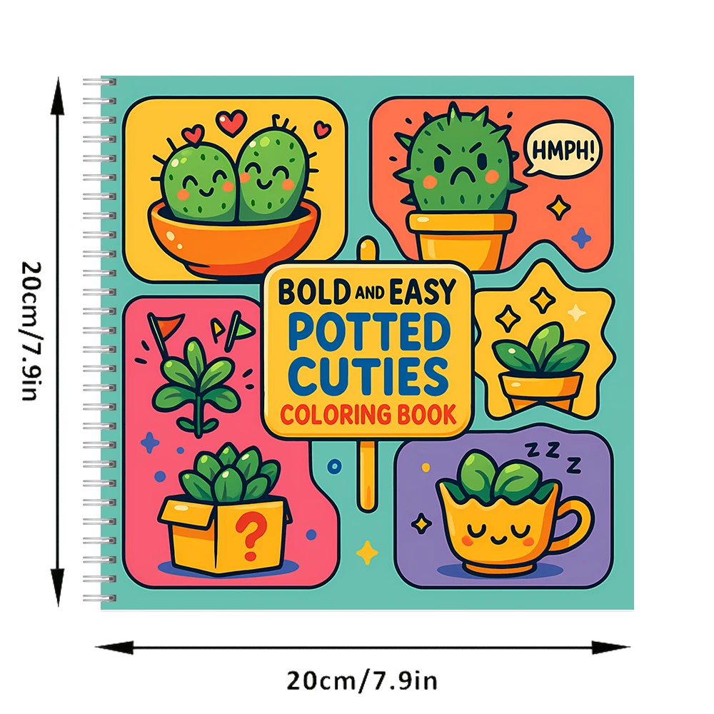 Livre de coloriage Easy Potted - Food And Snacks Coloring Book avis et prix