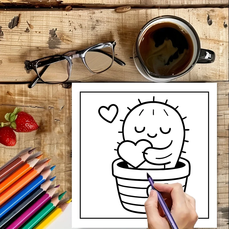 Livre de coloriage Easy Potted - Food And Snacks Coloring Book avis et prix