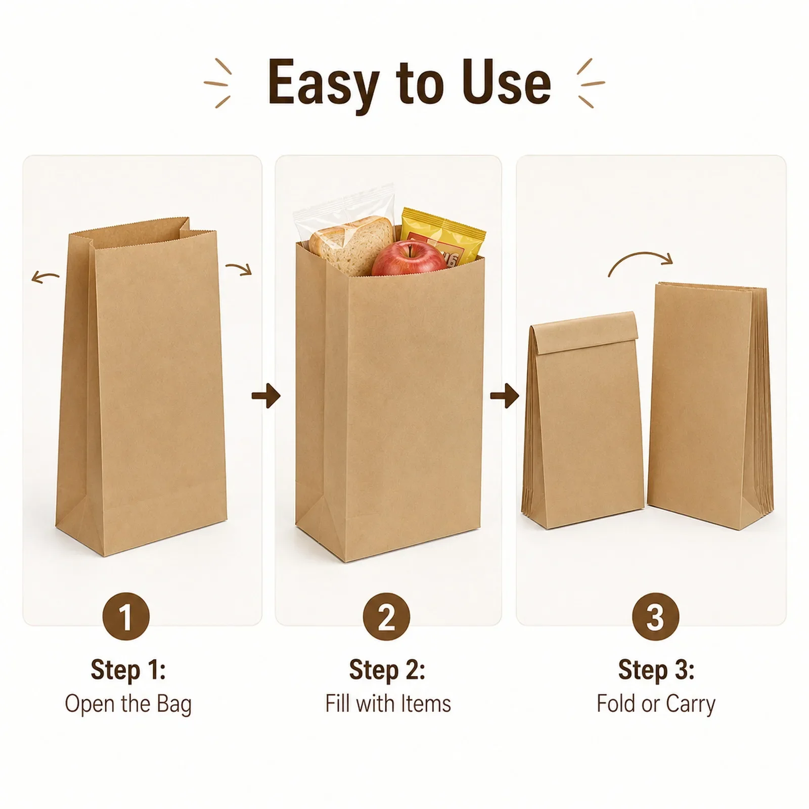 10-30 sacs en papier kraft bru - Food Snacks For Party avis et prix