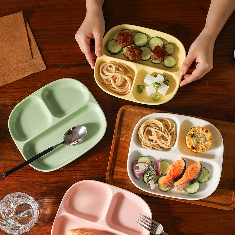 Assiette divisée en trois comp - Food Snacks For Weight Loss avis et prix